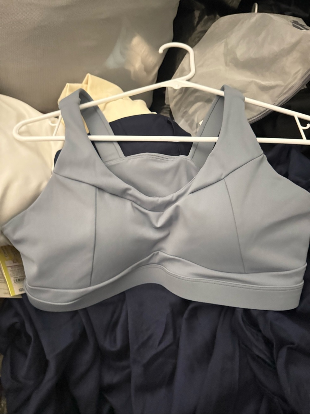 On Running Pale Blue Padded Sports Bra
